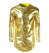 Double-breasted jacket men casual Medium and long clothes jaqueta masculina chaqueta hombre mens jackets Bright bronzing coats цена Double-breasted jacket men casual Medium and long clothes jaqueta masculina chaqueta hombre mens jackets Bright bronzing coats цены онлайн