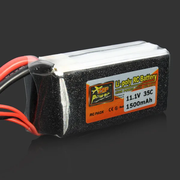 

High Quality ZOP Power 11.1V 1500mAh 30C Lipo Battery XT60 Plug