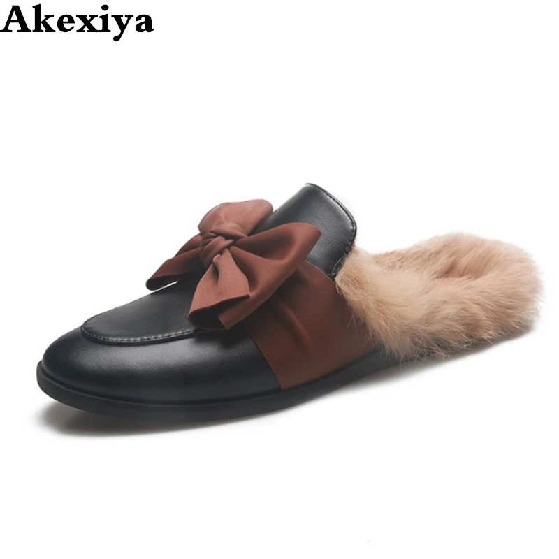 fluffy mules shoes