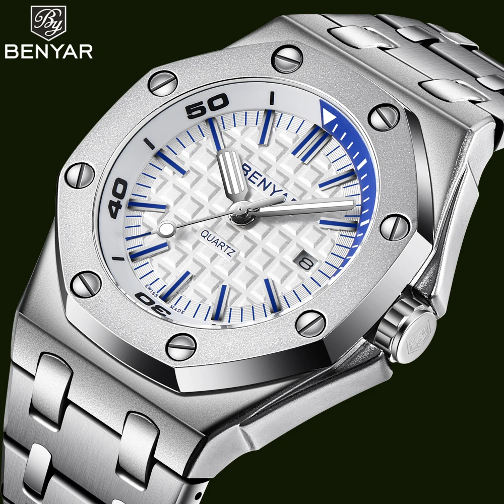 

BENYAR watch men luxury Marque montres mode pour homme montres quartz Hommes montre de sport Relogio Masculino Free shipping