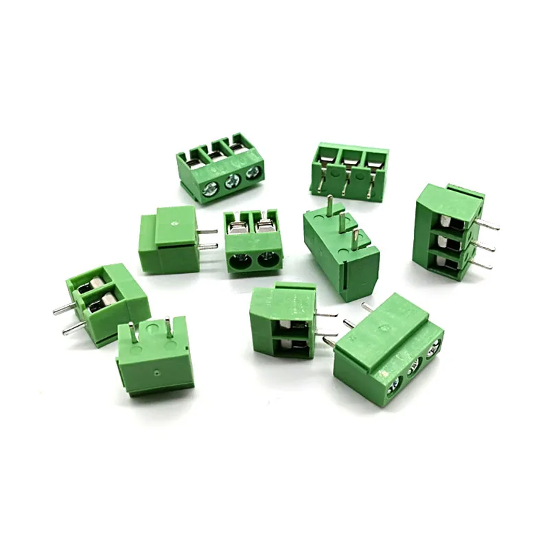 Шаг 5 0 мм Винт PCB Клеммная колодка коннектор прямой контакт 2P 3P WJ126V блоки