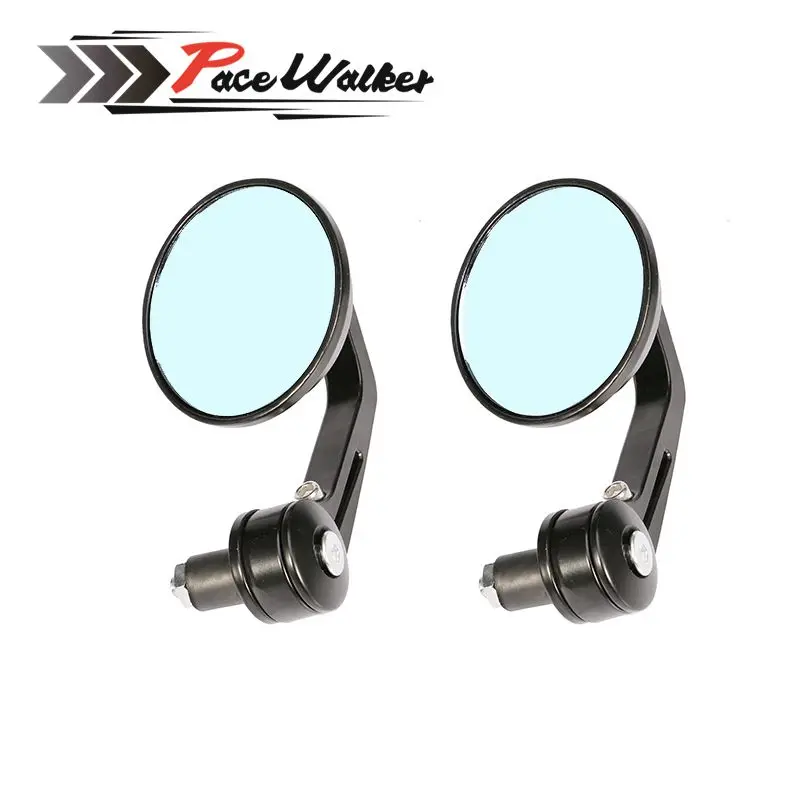 

PACEWALKER - 3" ROUND 7/8" HANDLE BAR END MIRRORS FOR CUSTOM BOBBER CHOPPER CAFE RACER BUELL