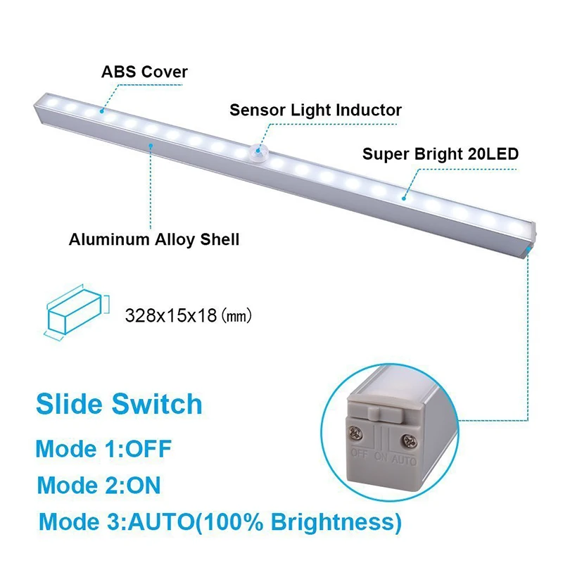 البير محس حركة 20 LED ضوء تحت الكابين خزانة جدار مصباح led ألواح شريطية صلبة ضوء المطبخ خزانة الطوارئ ليلة ضوء البير محس حركة 20 LED ضوء تحت الكابين خزانة جدار مصباح led ألواح شريطية صلبة ضوء المطبخ خزانة الطوارئ ليلة ضوء