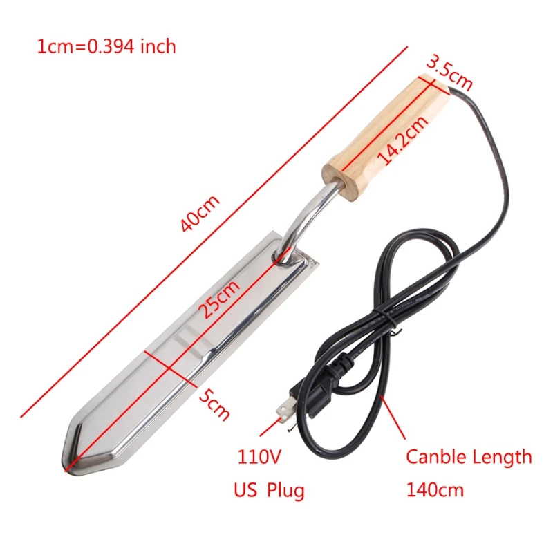 Электрическая распечатывания Ножи пчелы Мёд скребок горячие Ножи Нержавеющая сталь Extractor