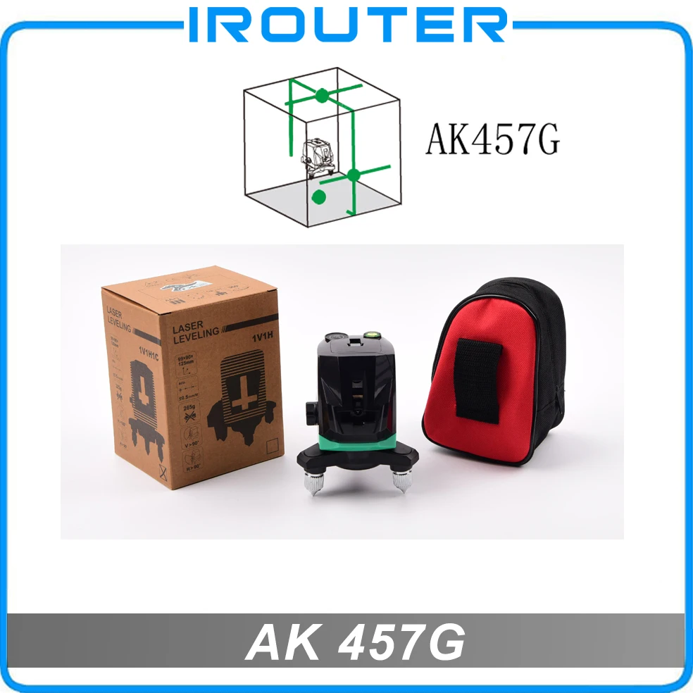 

ACULINE AK457G laser level, 3 green lines ,3 points,green ray level ,3 lines laser level