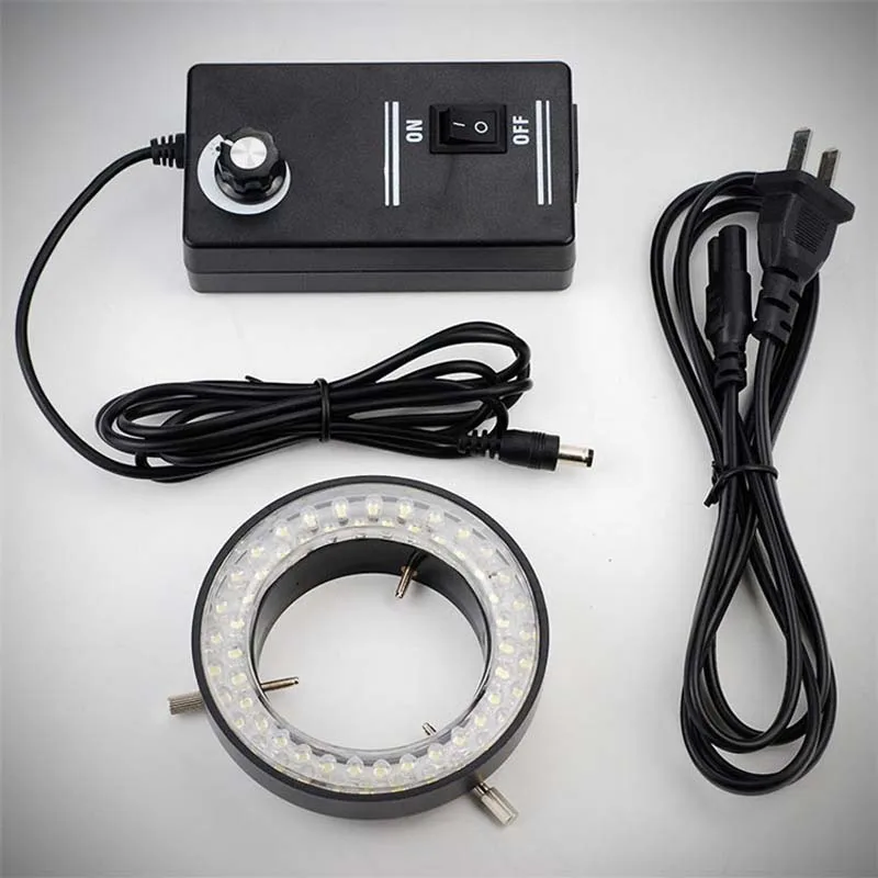 LED Ring Lamp Stereo Microscope Ring Light Source Annular Lamp Tube