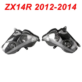 

For 12-14 Kawasaki Ninja ZX14R ZX 14R Motorcycle Front Headlight Head Light Lamp Headlamp CLEAR 2012 2013 2014