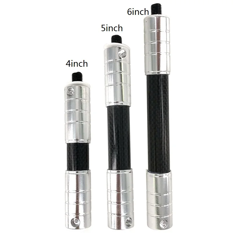

4/5/6 inch Archery Balance Extender Compound Recurve Bow Stabilizer Rod Extension Balance Bar Disconnect Damper Bow Adapt Carbon
