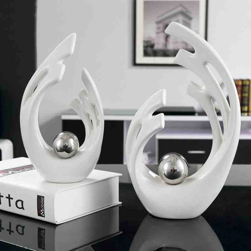 European Creative Angel Wings Model Figurines &amp Miniatures Modern Ceramic Crafts Furnishing Articles Home Decoration Accessories | Дом и