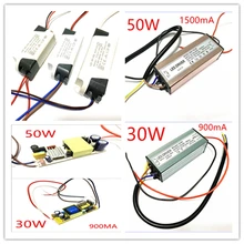 Fuente de alimentación LED a prueba de agua para luz LED 10W 20W 30W 50W fuente de alimentación de foco lámpara de calle lámpara de inundación transformador de accionamiento(China)
