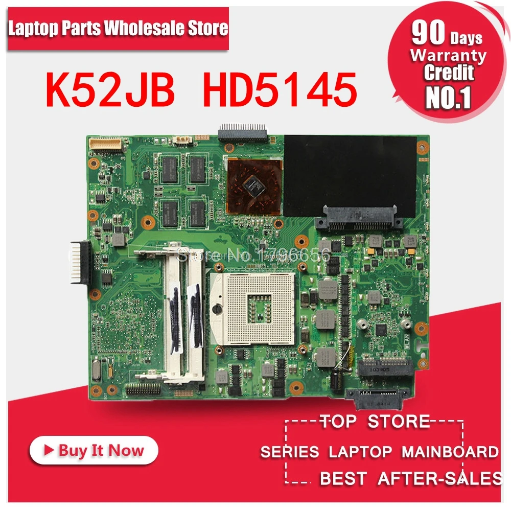 K52JB Motherboard HD5145 512M REV:2.0/2.2 for ASUS K52JR k52JE X52J A52J K52J K52JU Laptop Motherboard K52JB K52JE mainboard K52JB Motherboard HD5145 512M REV:2.0/2.2 for ASUS K52JR k52JE X52J A52J K52J K52JU Laptop Motherboard K52JB K52JE mainboard
