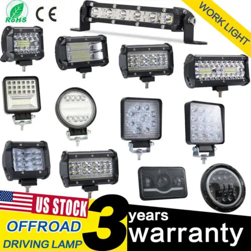 

4 Inch 72W 126W LED Work Light Bar Spot Driving Fog Light Off Road For Motorcycle Tractor Boat 4WD 4x4 Truck SUV ATV 6000K
