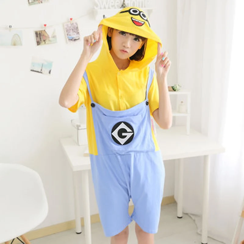 Womens Kigurumi Minion Minion Pajamas For Adults