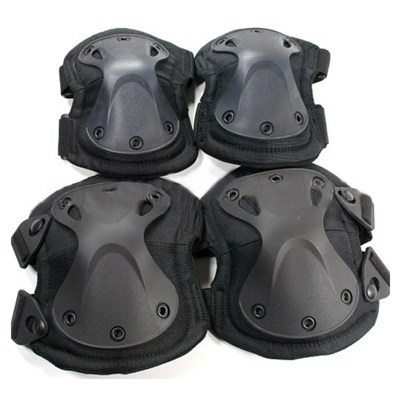 New Tactical Paintball Protection Knee Pads Elbow Pads 4pcs/set SWAT X