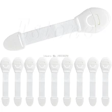 10 шт шкаф двери Ящики Холодильник туалет удлиненный Бенди безопасности Пластиковые замки от детей Малыш Детская безопасность