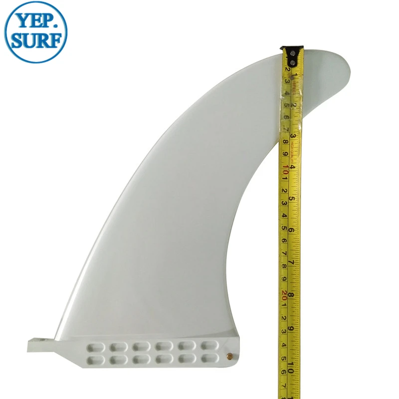 Longboard Surf Fin 9,0 длина плавники одиночные плавники 9,0 дюймов белый стоячий весло