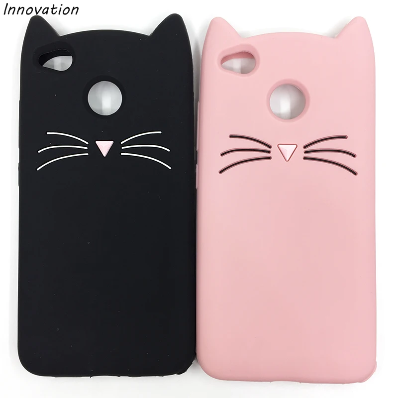 

Redmi Note 4X 4A Case 3D Glitter Moustache Beard Cat Ears Phone Cover For Xiaomi mi6 mi5 mi 4 Soft Silicone Back Cover mi 4 5