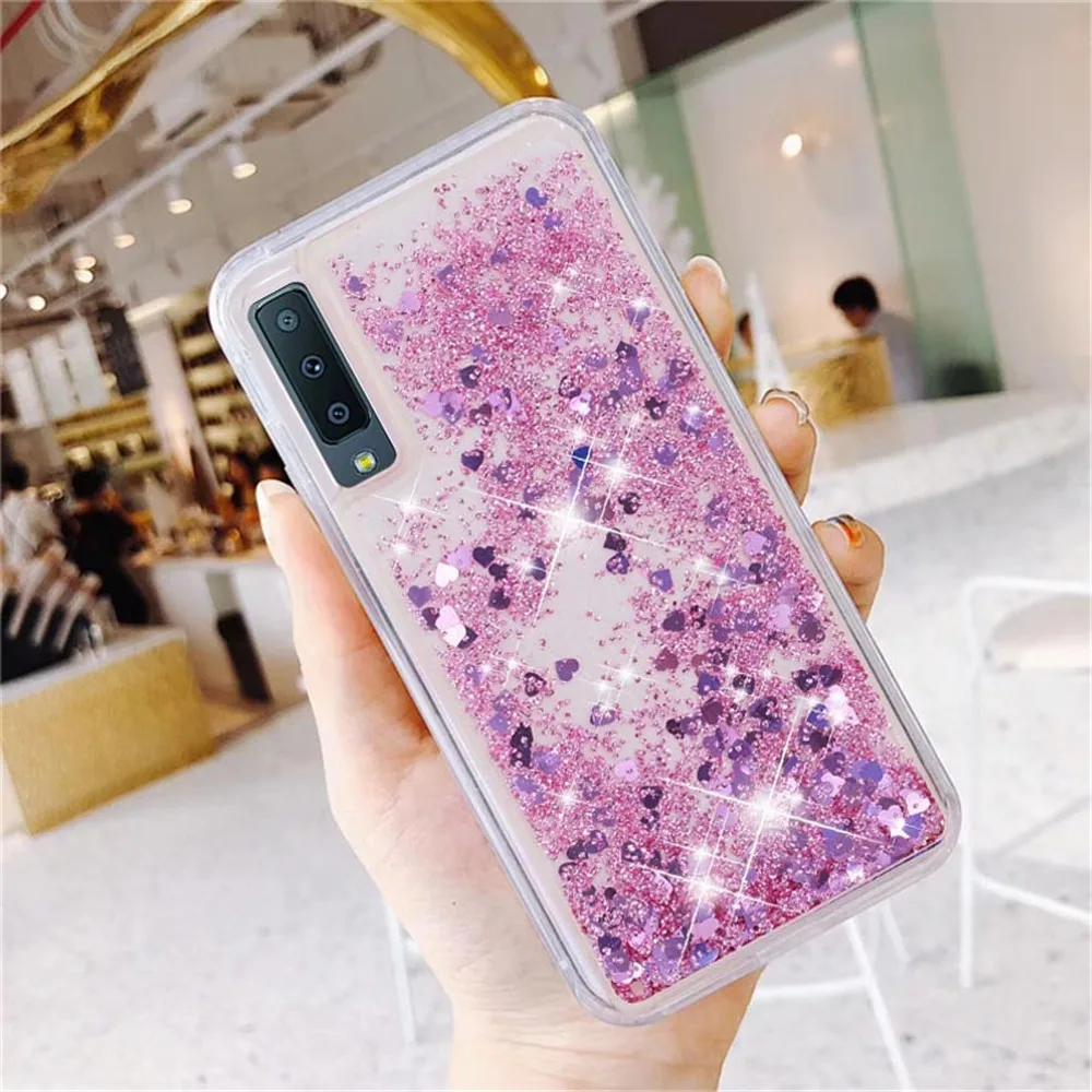 For Samsung Galaxy A7 2018 Case A7 2018 A750 Liquid Glitter Soft Case on For Samsung A7 2018 SM-A750 Phone Cases A750F Cover 6 (7)