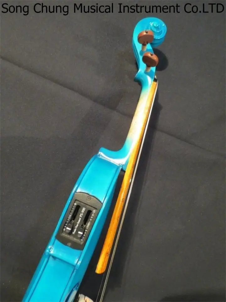 New Handmade Blue Color Unique Model 4 strings 4/4 Electric violin +Acoustic | Спорт и развлечения