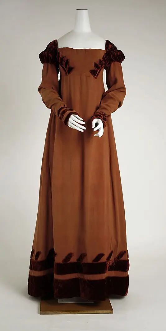 

1818 British silk dressVictorian dress satin dress