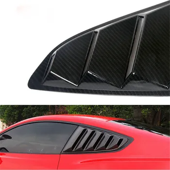 

For 15-17 Ford Mustang OE Style Paint PP Ingot Silver Side Window Louvers 2PCS