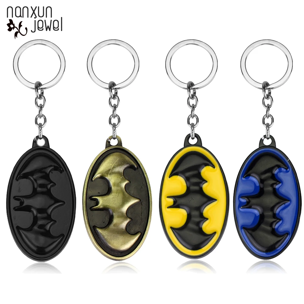 

Movie Avengers 3 Super Hero Superman Batman Keychain Keyrings Gift For Men Boys Bag Car Pendant Keychains Batman Jewelry