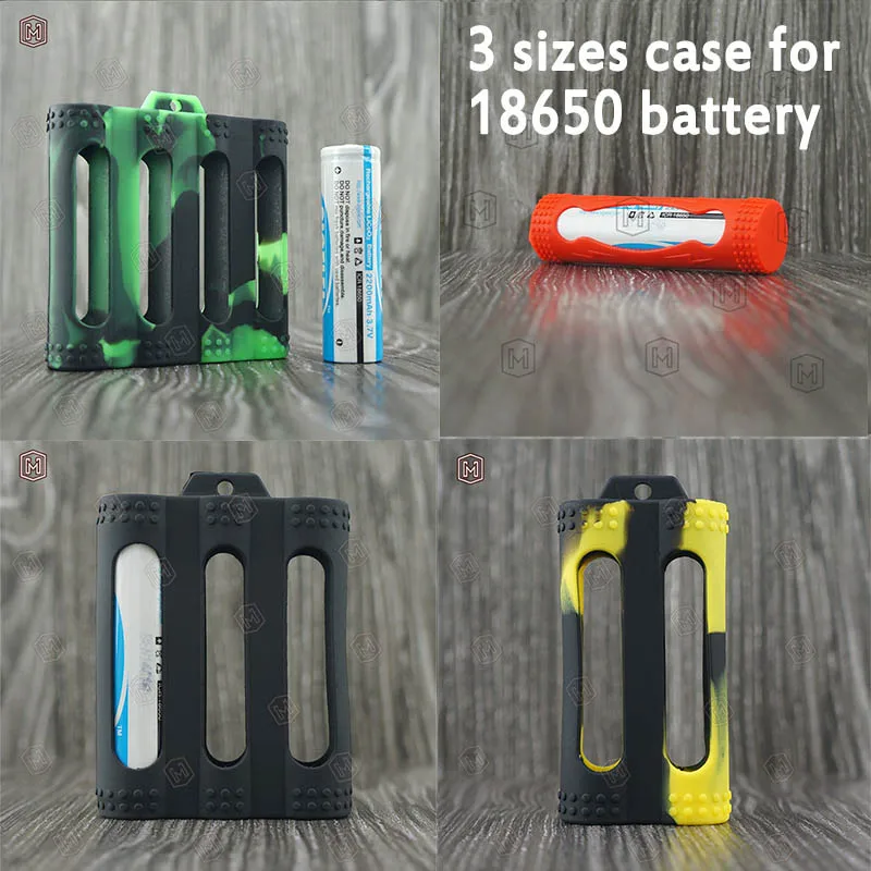

5pcs/lot RHS Protection good quality Silicone 18650 26650 battery case/holder/skin/sleeve/wraps/decal protective case
