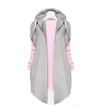 

2017 New Casual women ladies long sleeve Cardigan coat Long Sleeve casual hooded open stitch Outwear Jacket Coat Tops