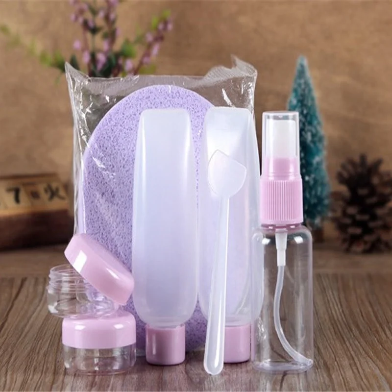 

7pcs/lot Makeup Spray Bottle Durable Refillable Bottles Set Travel Package Cosmetics Pressing Spray Bottle Makeup Tools Kit