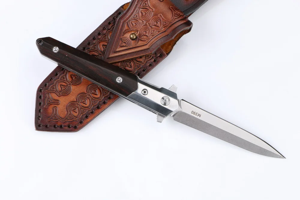 Складной шарикоподшипник Arthur small sword M390 с железной деревянной ручкой, многофункциональные инструменты для охоты и повседневного использования