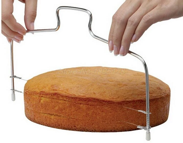 

400Pc Stainless Steel Adjustable Wire Cake Slicer Leveler Slices Cake Cutter Tool Kitchen Baking Accessories