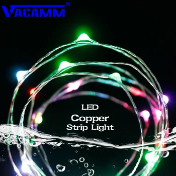 

RGB LED Strip Light DC 5V 2M 5M Waterproof IP65 Fairy Christmas String Copper Light Holiday Wedding Party Decoration Lighting
