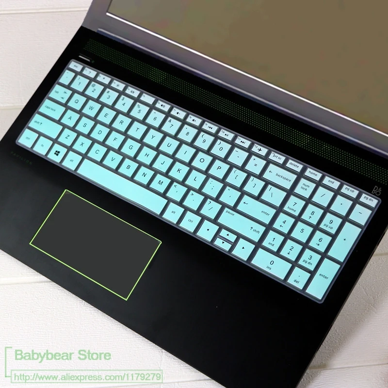 Клавиатура Защитная крышка 15,6 дюймов для ноутбука Hp Pavilion 15 15-Cx0144tx 15-CX0212tx 15-cx0056wm 15-cx0009ne 15-cx0140tx 15-Cx серии - Цвет: fademint