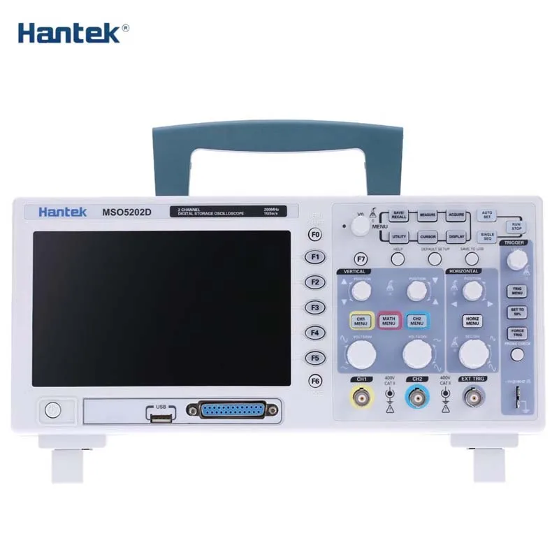 

Hantek MSO5202D 200MHz 2 CH 1GSa/s Mixed Oscilloscope 16CH Logic Analyzer 2 in 1 Mixed Signal Oscilloscope