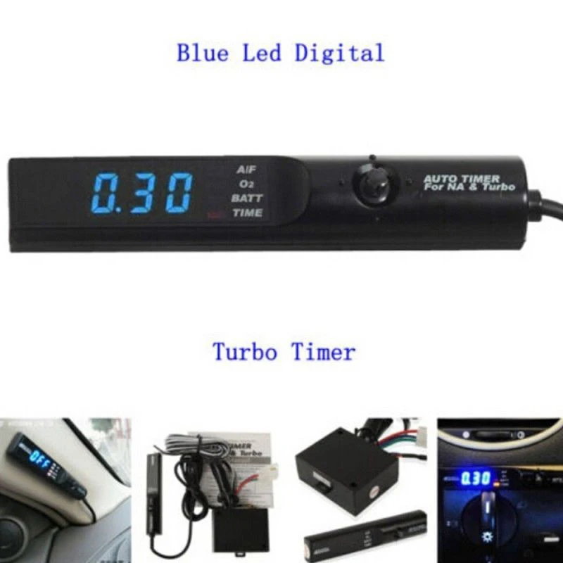 Jxlclyl Universal Blue Led Display Auto Vehicle Car Turbo Timer Pen Relè Relè Controller Kit Universale
