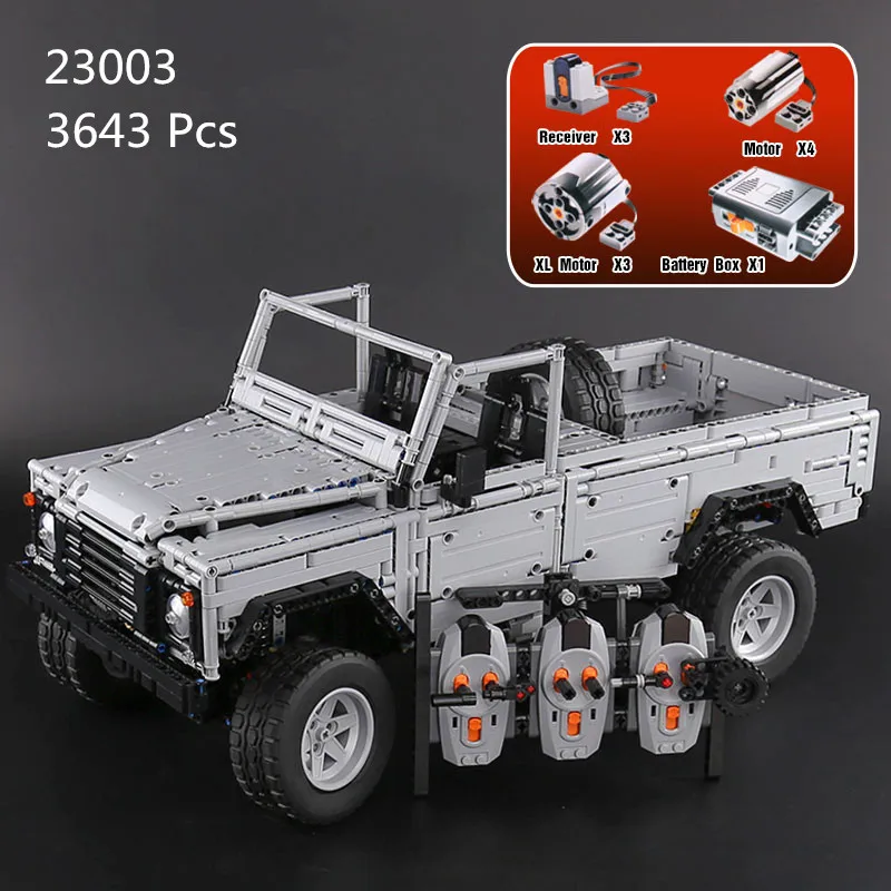 

IN STOCK H&HXY 23003 3643Pcs Technic series MOC Remote-Control Wild off-road vehicles LEPIN model Building Blocks Bricks toys