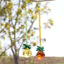 H& D люстра Suncatchers хрустальный шар кулон-тыква хрустальные шары для дома, офиса, украшения сада-2 комплекта