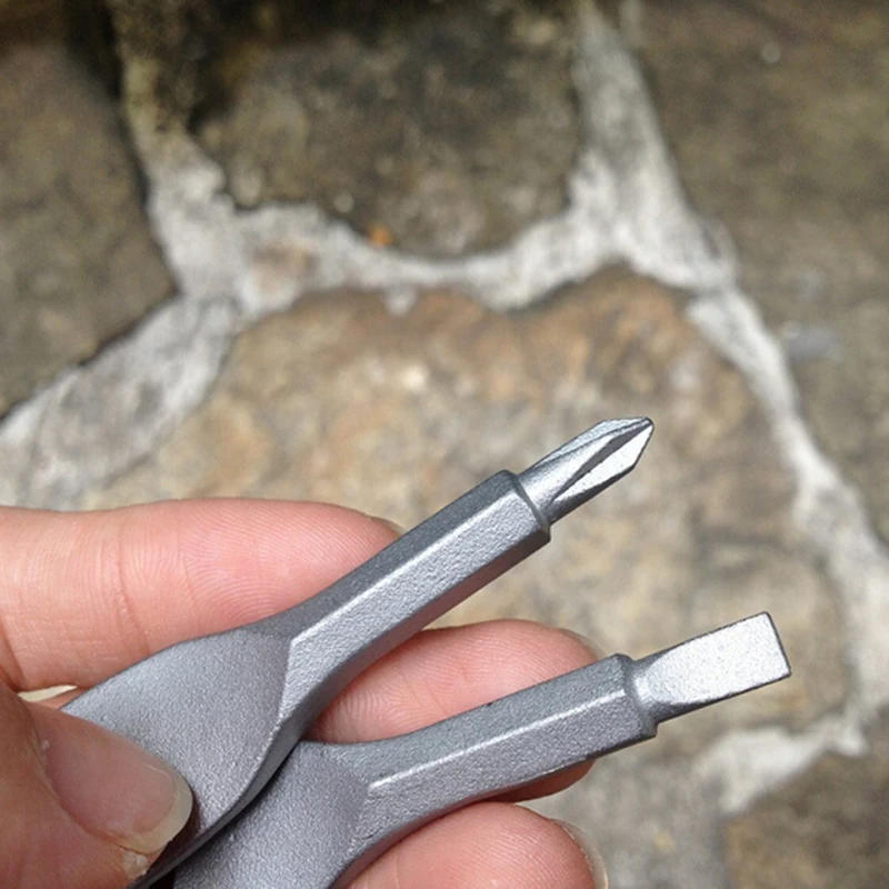 1 Набор ключей Форма точное Литье сталь мини щелевой Phillips брелок с отвертками карманный инструмент для ремонта EDC многофункциональная отвертка