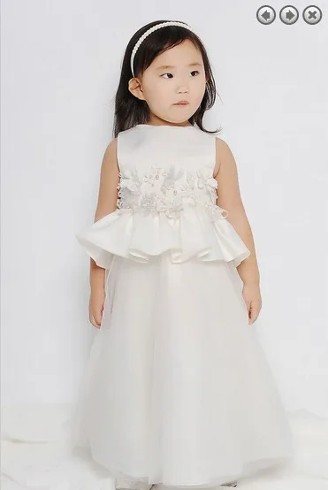 

free shipping red flower girl dresses for weddings 2013 m first communion dress pageant dresses for girls glitz white dress
