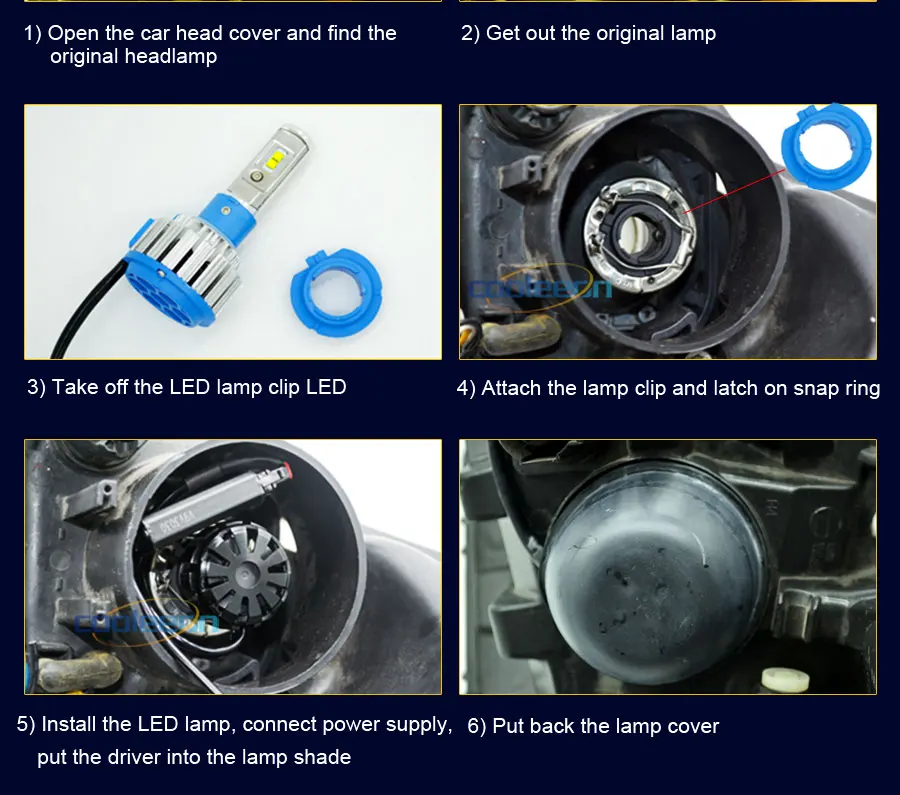 LED car headlight lamp bulb headlamp lighting (18)