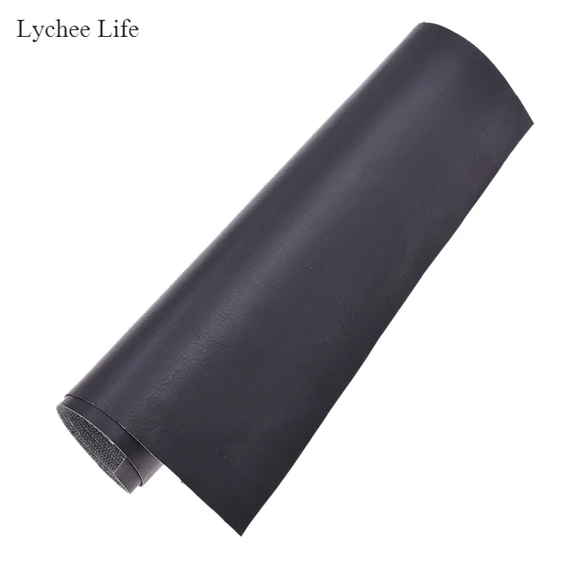 Lychee Life классический черный швейная одежда Синтетическая кожа ткань DIY ручной работы ремесла одежда Decoraiton аксессуары