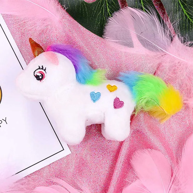 1 Pcs Super Cute Medium 13CM Approx Unicorn Stuffed Animal Plush Toys Child Gift Plush DOLL TOY