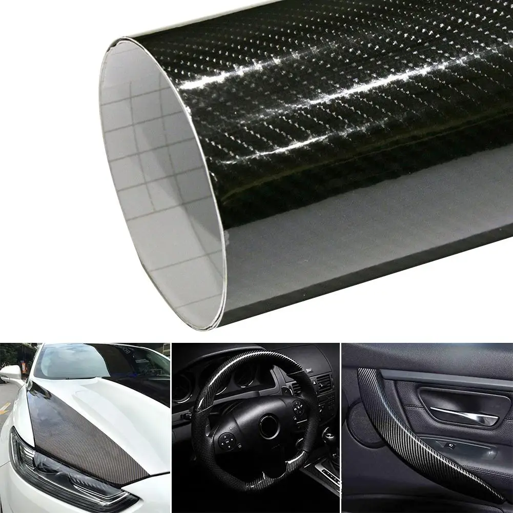

PVC 5D Anti-Sun Carbon Fiber Car-Styling Vehicle Body Wrap Sticker Decal Film Decoration