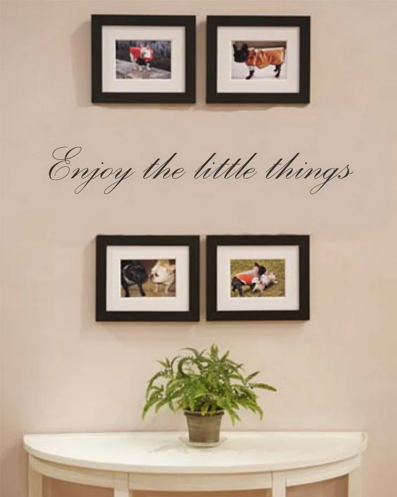 Enjoy the little things Vinyl wall art Inspirational quotes and saying