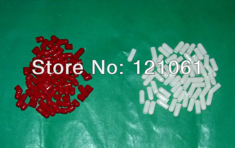 

4# 250pcs!Red-White colored capsules,hard gelatin empty capsules size 4! (joined or seperated capsules available!)