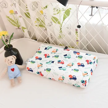 

Cartoon Cute Child Latex Pillow Baby Pillow Bread Monkey Princess Airplane Car Pattern Superman Baby Latex Pillow