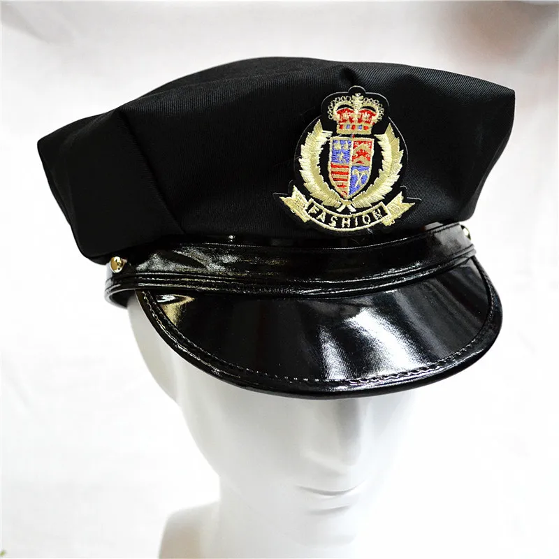 New Unisex Badge Octagonal Military Hat 