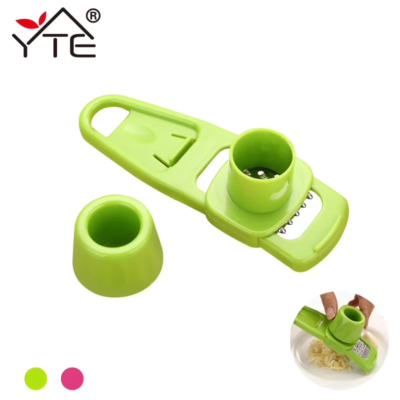 

YTE Garlic Presses Multi Functional Ginger Garlic Grinding Grater Planer Slicer Cutter Cooking Gadgets Kitchen Tools Accessories