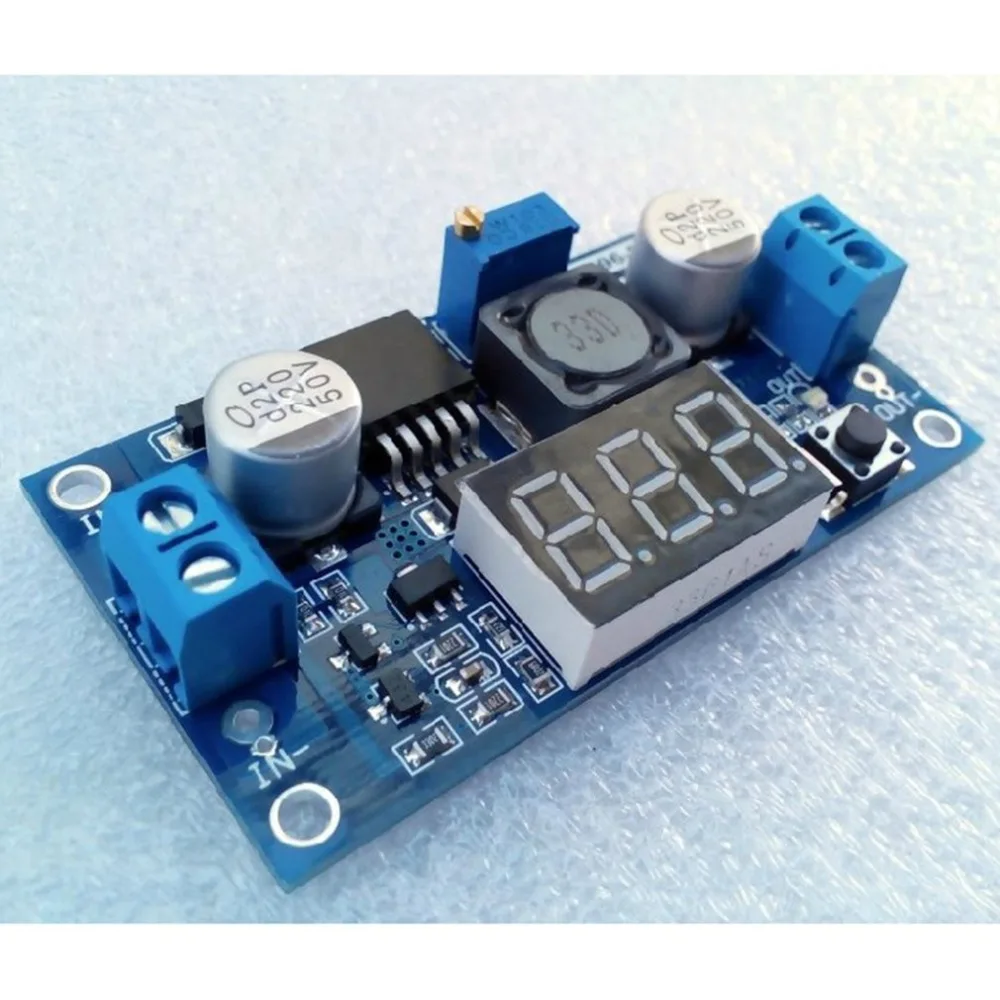 

LM2596 DC Buck Step Down Power Converter Module DC/DC XD-46 Adjustable Voltage Regulator With LED Voltmeter