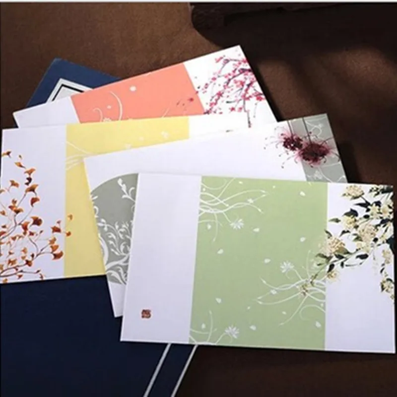 

40pcs/ set of colored envelopes, white kraft paper envelope, wedding invitation envelope/gift envelope /4 colors.